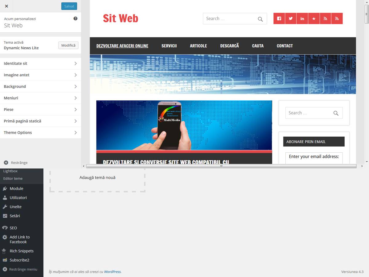 Wordpress-Teme-Personalizare