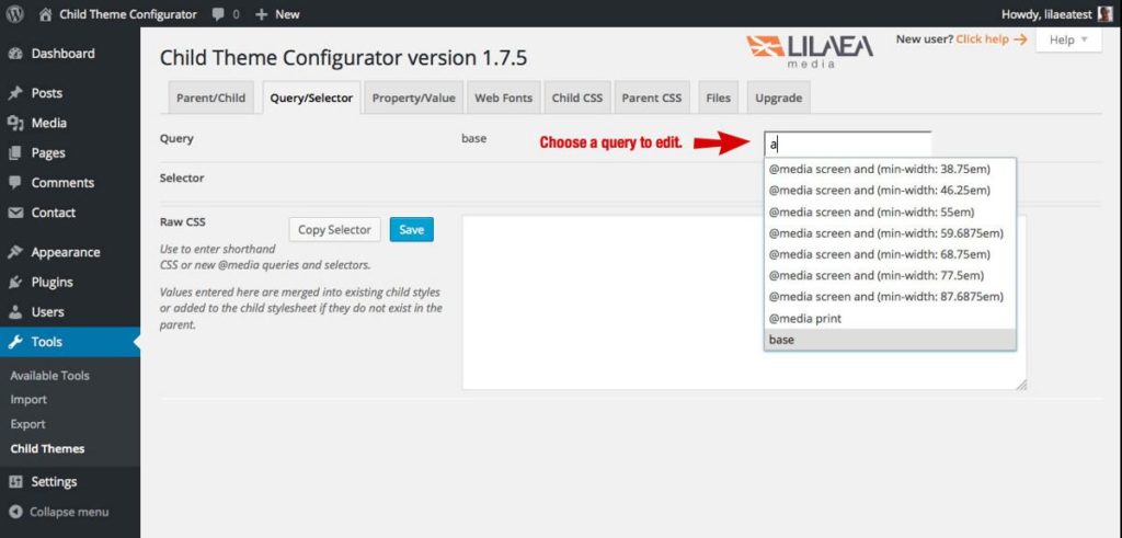 Child Theme Configurator