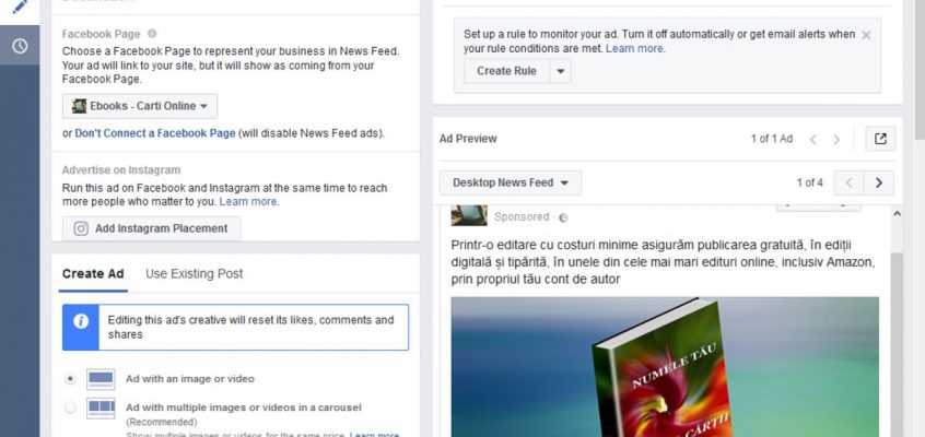 Reclame pe Facebook