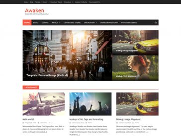 Teme WordPress gratuite: Awaken