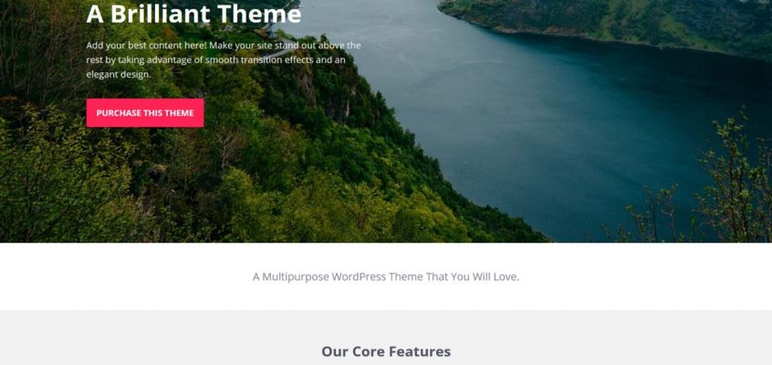 Teme WordPress gratuite: Brilliance