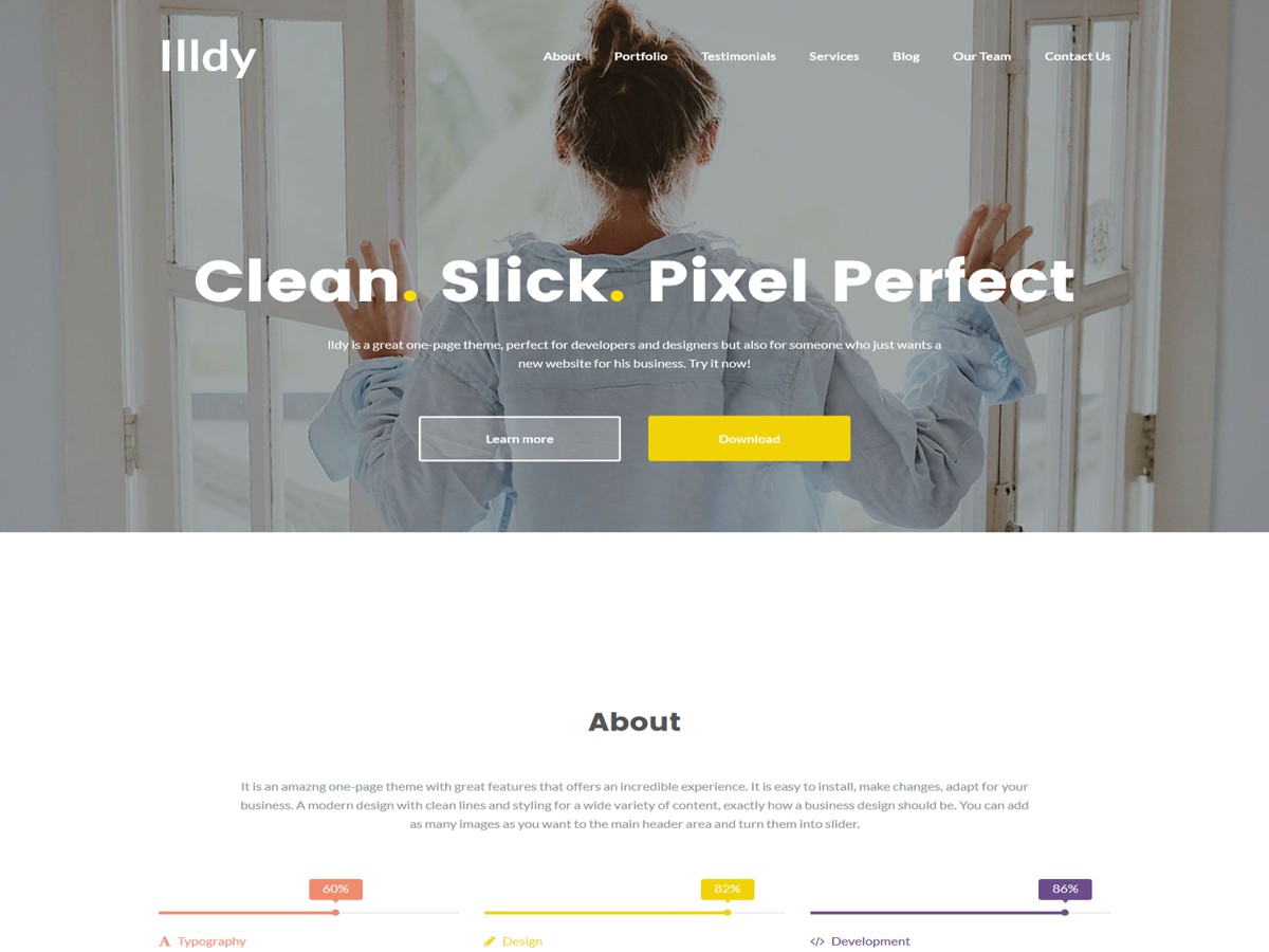 Teme WordPress gratuite: Illdy