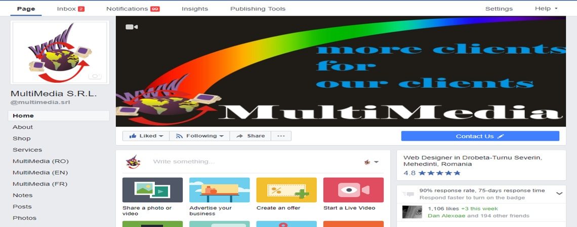 MultiMedia - Pagina Facebook