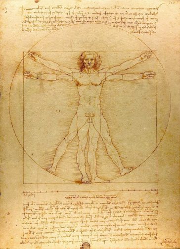 Leonardo da Vinci, Omul Vitruvian