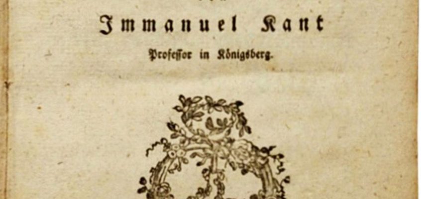 Kant, Critica rațiunii pure
