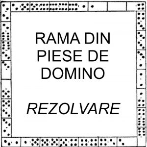 Rama din piese de domino