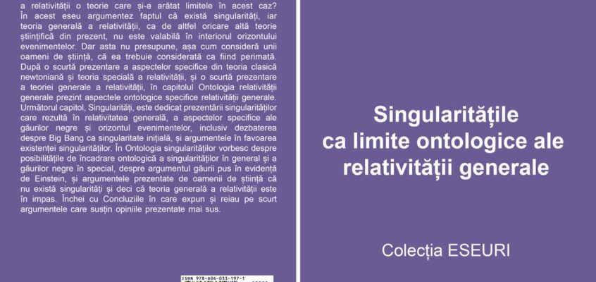 Singularitățile ca limite ontologice ale relativității generale