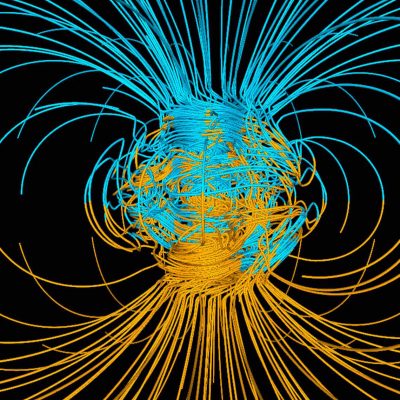 Simularea computerizată a câmpului magnetic al Pământului