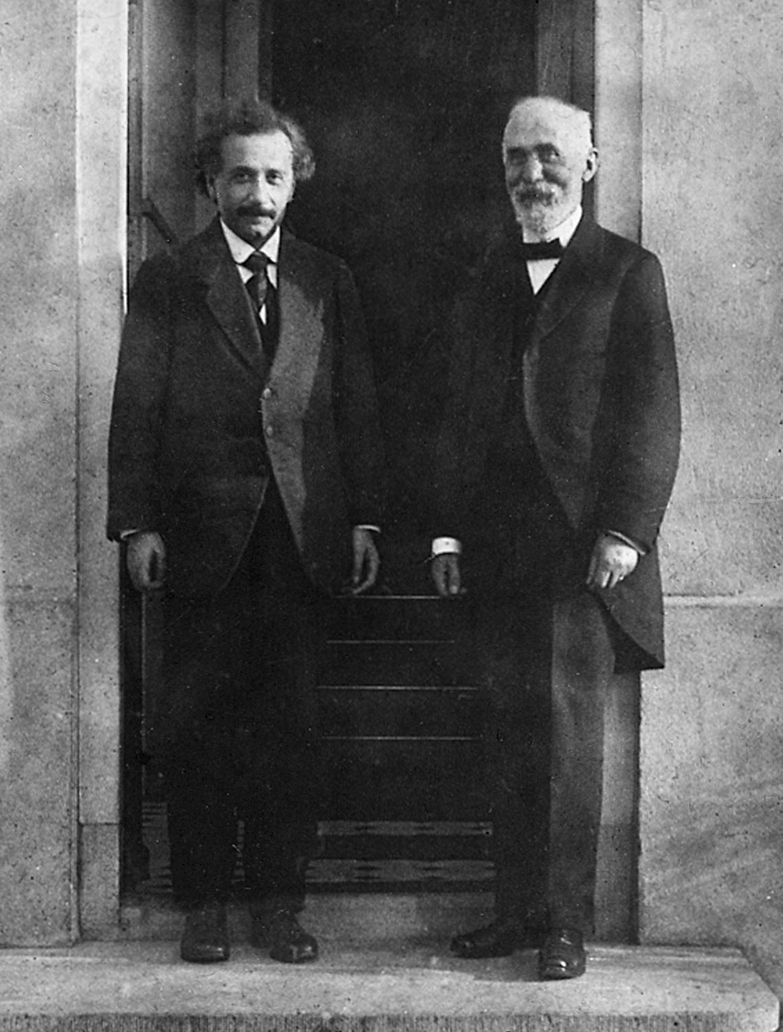Albert Einstein and Hendrik Lorentz, 1921