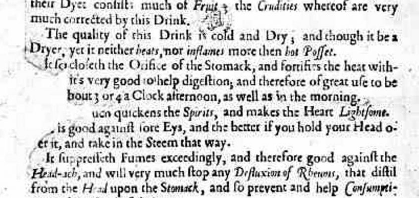 Prima publicitate la cafea-1652 - Pliant folosit de Pasqua Rosee