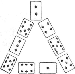 Triunghiuri din cărți de joc