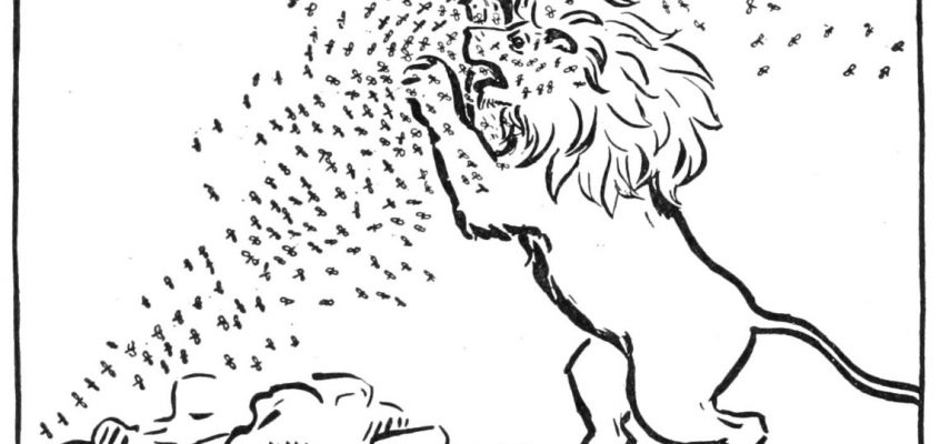 Le lion et les moustiques