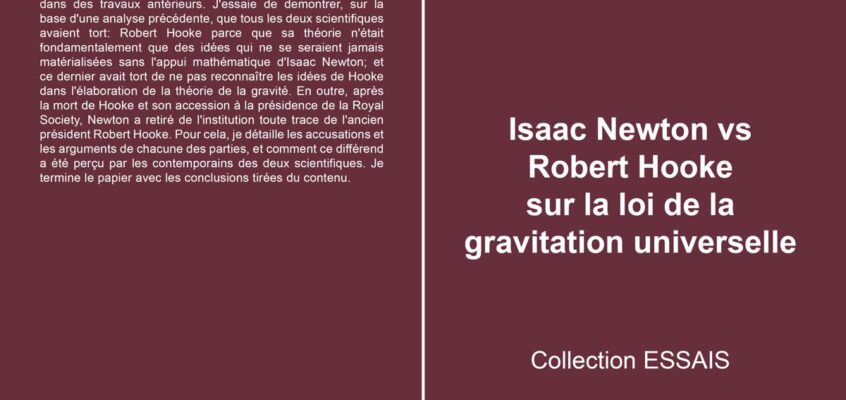 Isaac Newton vs Robert Hooke sur la loi de la gravitation universelle