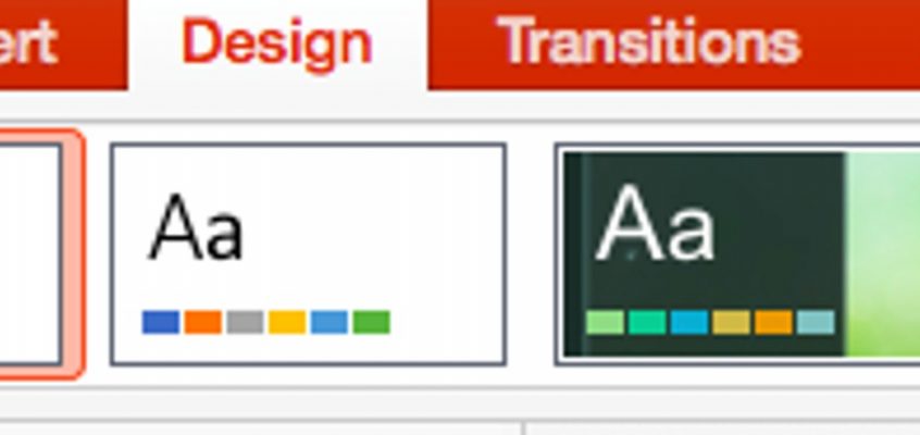 Adăugarea unui design în PowerPoint
