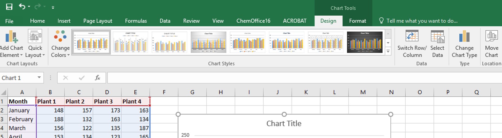 Excel - Design Chart
