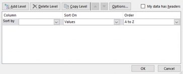 Excel - Sortarea datelor