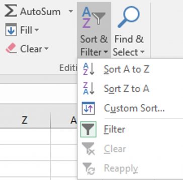 Filtrarea datelor în Excel