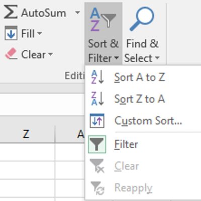 Filtrarea datelor în Excel