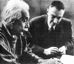 Albert Einstein and Robert Oppenheimer