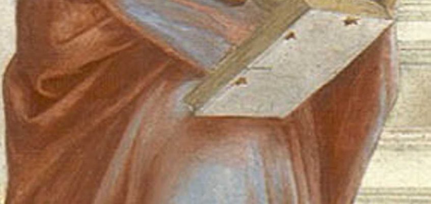 Parmenides, detail from The School of Athens by Raphael