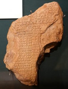 Tablette d'argile sumérienne