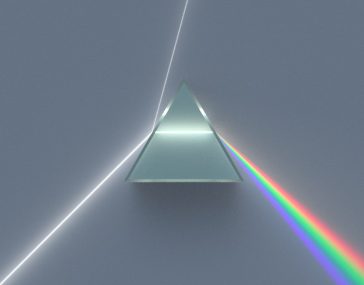 Dispersia luminii prin prismă (Isaac Newton)