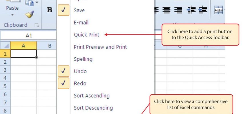 Excel: Personalizarea barei de instrumente pentru acces rapid