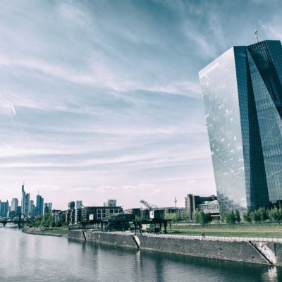 Clădirea Băncii Centrale Europene din Frankfurt.