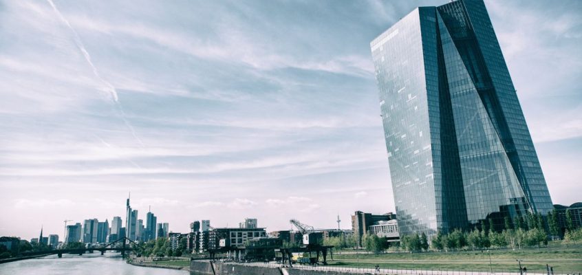 Clădirea Băncii Centrale Europene din Frankfurt.