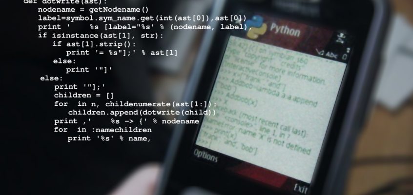 Mobile phone - Python programming language