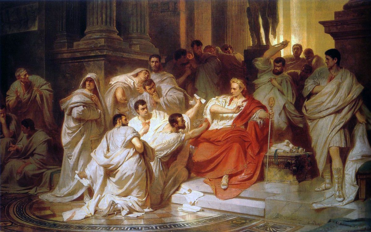 Karl Theodor von Piloty, Murder of Caesar, 1865