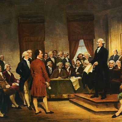 Washington at Constitutional Convention of 1787, by Junius Brutus Stearns