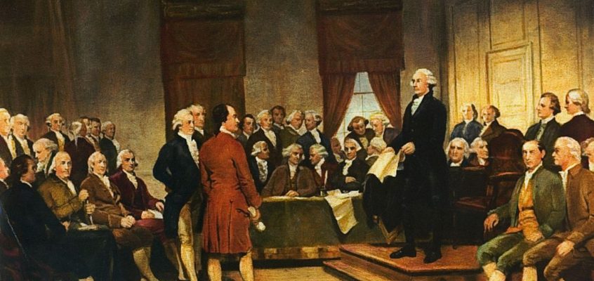 Washington at Constitutional Convention of 1787, by Junius Brutus Stearns