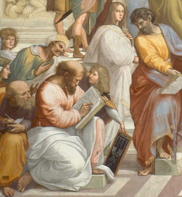 Raphael's fresco The School of Athens: Pythagoras