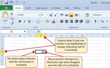 Navigarea în foile de lucru Excel