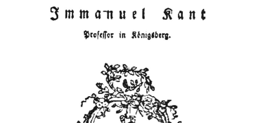 Critica rațiunii pure (Kritik der reinen Vernunft), de Immanuel Kant