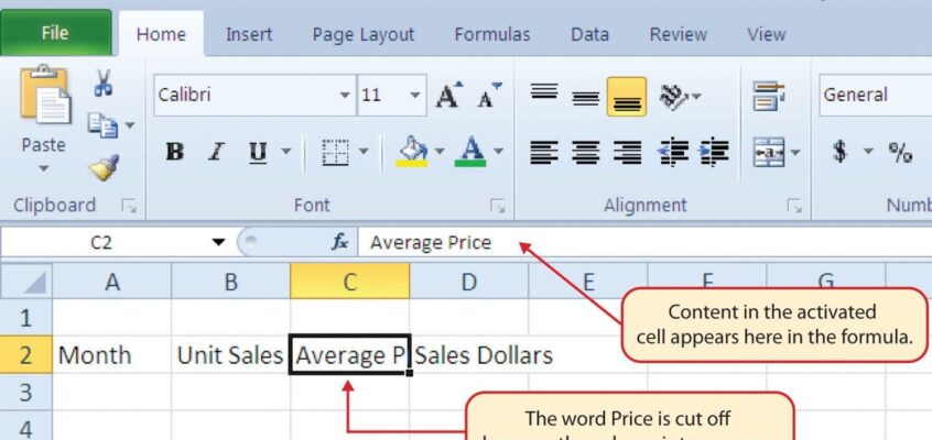 Introducerea datelor în Excel