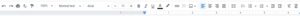 Bara de instrumente Google Docs