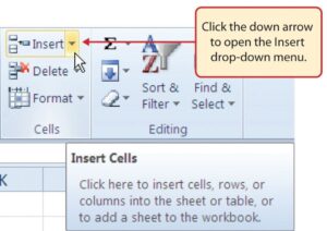 Excel - Insert