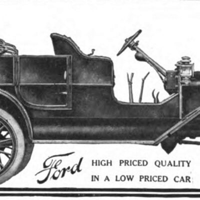 Reclamă la modelul de autoturism T Ford, 1908