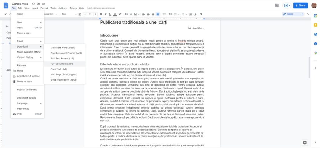 Google Docs - Download