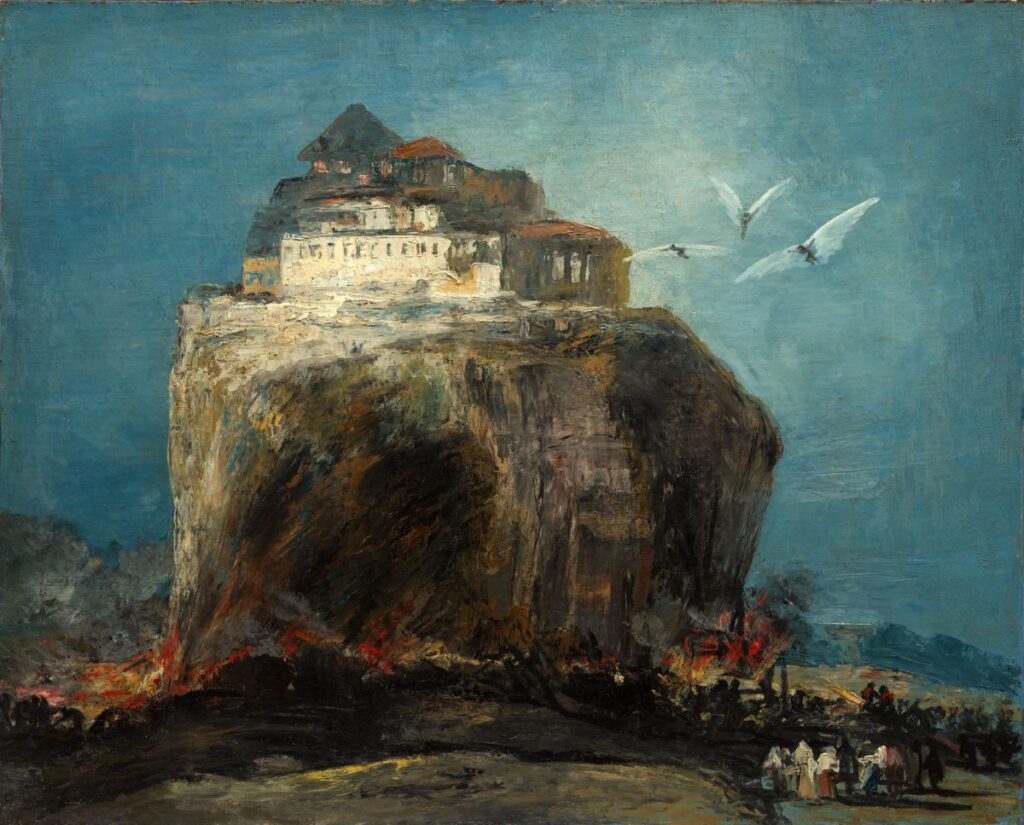 A City on a Rock - Goya - Eugenio Lucas Velázquez