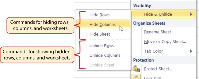 Excel - Hide & Unhide