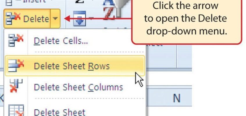 Excel - Delete row/column