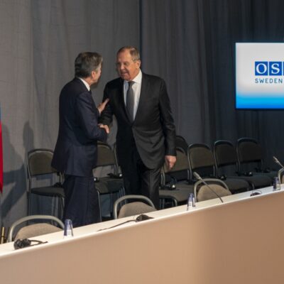 OSCE de la Stockholm din decembrie 2021, Antony Blinken și Sergey Lavrov