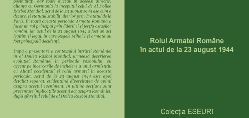 Rolul Armatei Române în actul de la 23 august 1944