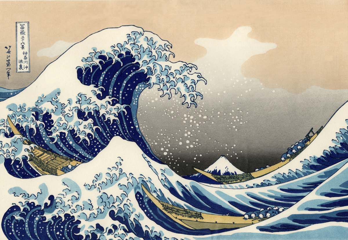 The Great Wave of Kanagawa, by Hokusai
