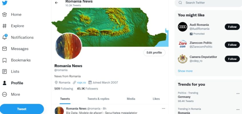 Twitter - Romania