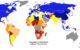 Harta lumii cu procentajul sărăciei.