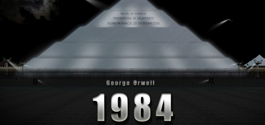 George Orwell - 1984. Reprezentarea Ministerului Adevărului (Miniadev în Noualimbă).